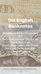 Mobile Screenshot of oldenglishbanknotes.com